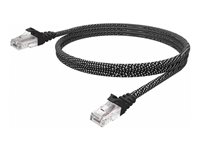 Vision Premium - Câble réseau - RJ-45 (M) pour RJ-45 (M) - 1 m - UTP - CAT 6 - démarré, bloqué - braided TC 1MCAT6/HQ